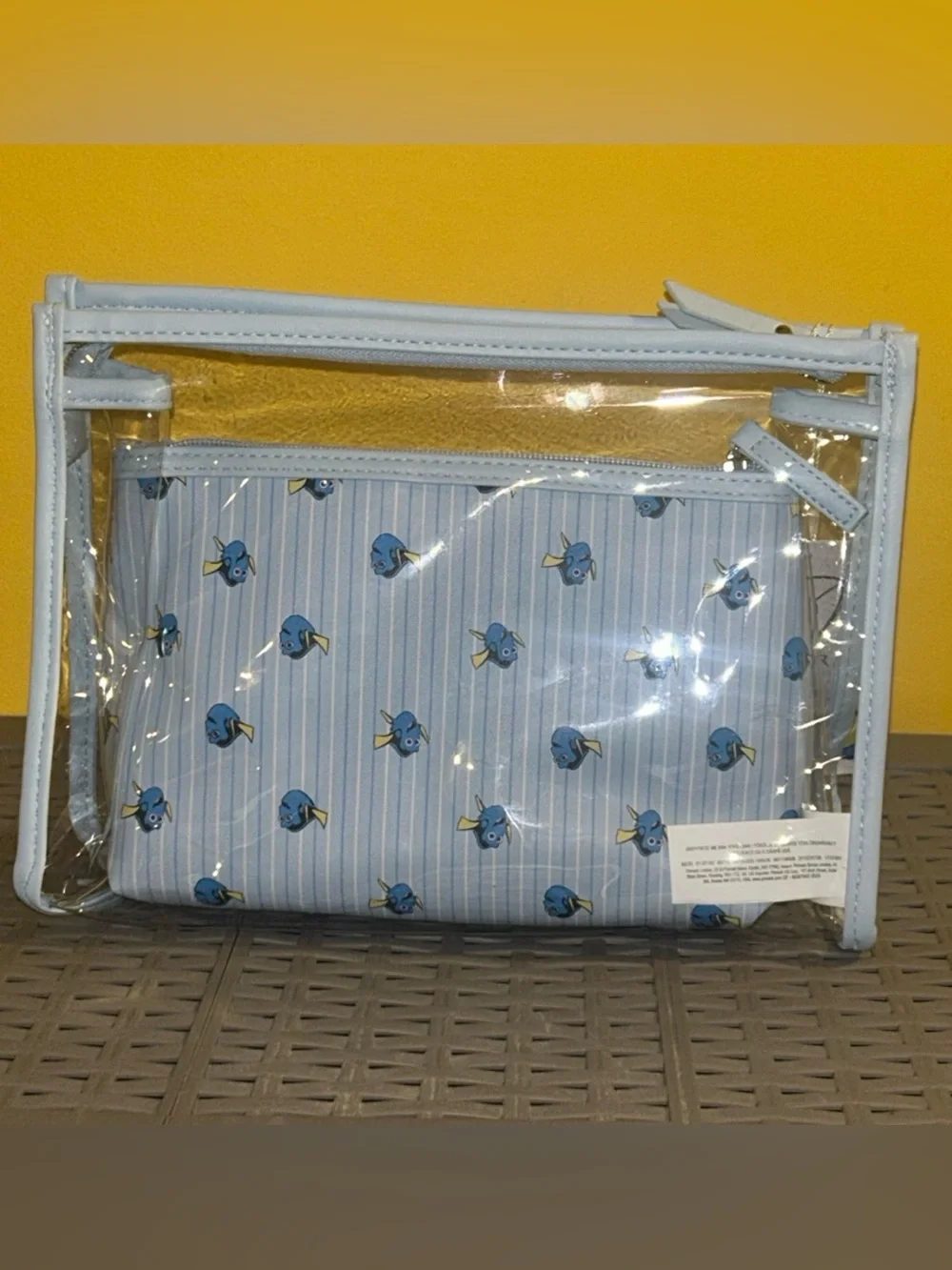 Pixar X Primark DORY 'Just Keep Swimming' Cosmetic Pouch Set. You get 2. NWT.